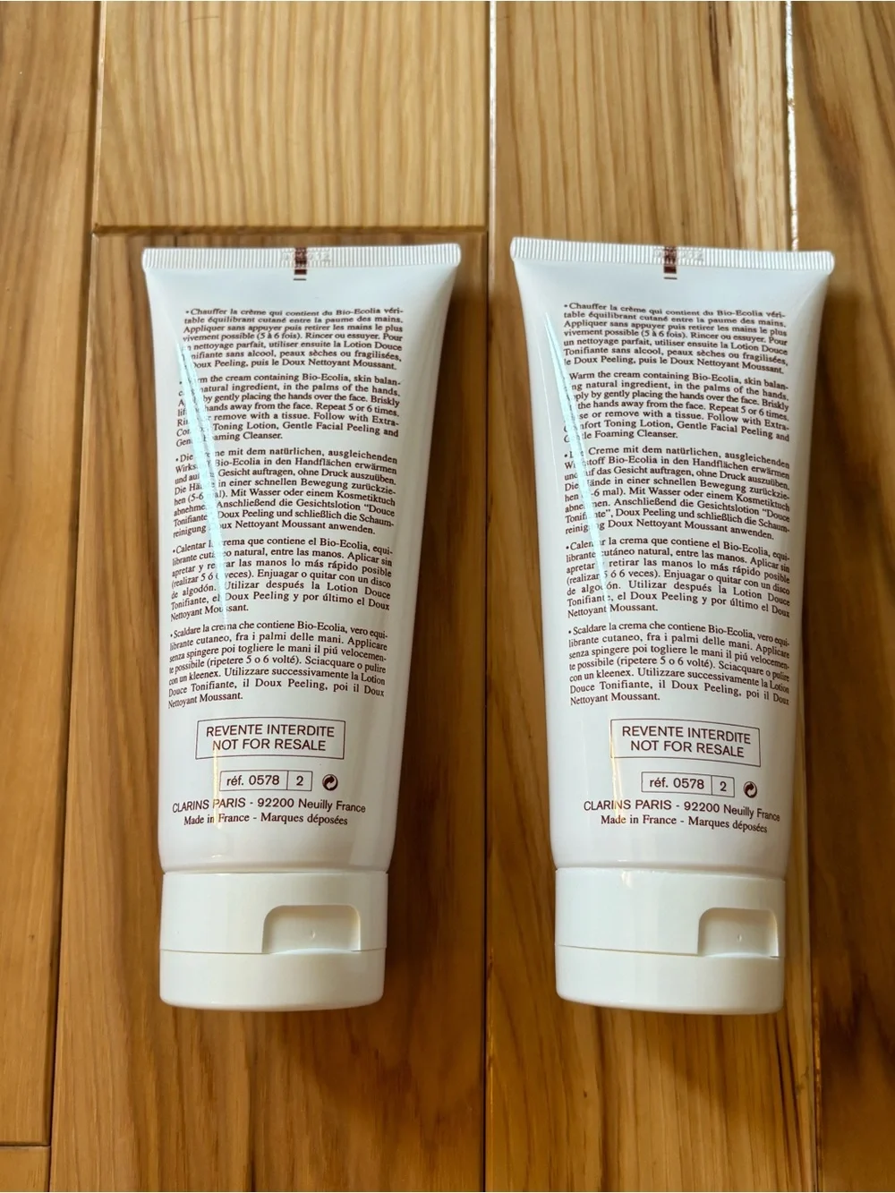 NEW Clarins Extra Comfort Cleansing Cream- Set of 2, 200 ml each Salon Size